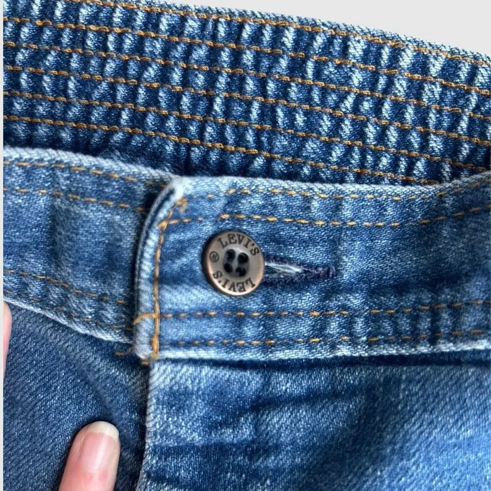 Vintage 70s Levi’s Orange Tab Sailor High Rise Wide Leg Patch Pocket Denim Pants